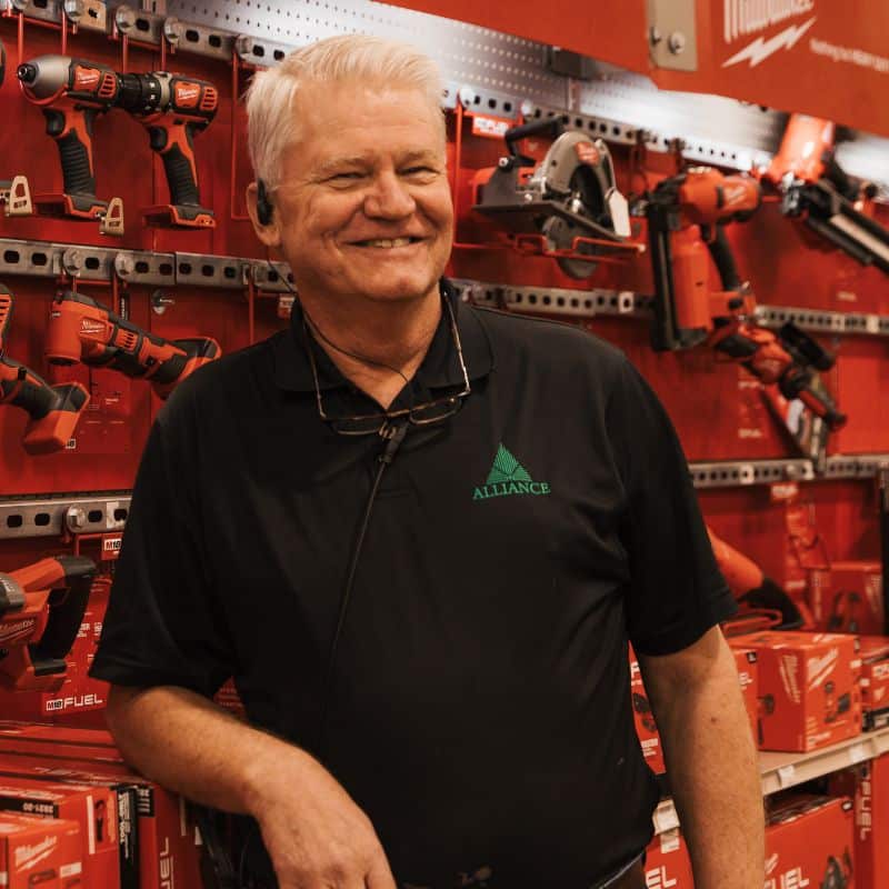 Employee in Power Tool Center